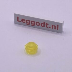 COBI: Plate Round 1 x 1 - trans-neon yellow