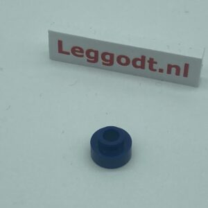 COBI: Plate Round 1 x 1 with Hollow Pivot - dark blue (ciemny niebieski)