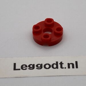 COBI: Plate Round 2 x 2 - red (czerwony)
