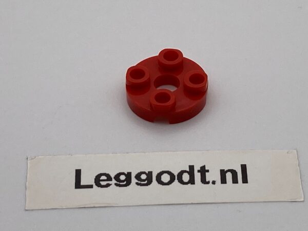 COBI: Plate Round 2 x 2 - red (czerwony)