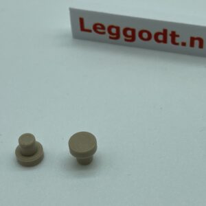 COBI: Tube Ø04.9mm End/Stop (Round) with Solid Bar - beige (bezowy)