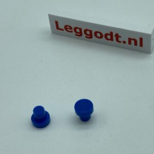 COBI: Tube Ø04.9mm End/Stop (Round) with Solid Bar - blue (niebieski)