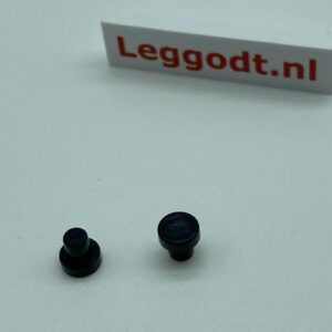 COBI: Tube Ø04.9mm End/Stop (Round) with Solid Bar - black (czarny)