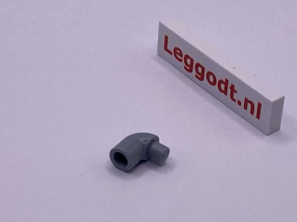 COBI: Tube Ø05mm L08.5mm Corner with Bar - new grey (nowy szary)