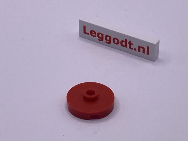 COBI: Tile Round 2 x 2 with 1 Central Pivot (H1.5mm) - red (czerwony)