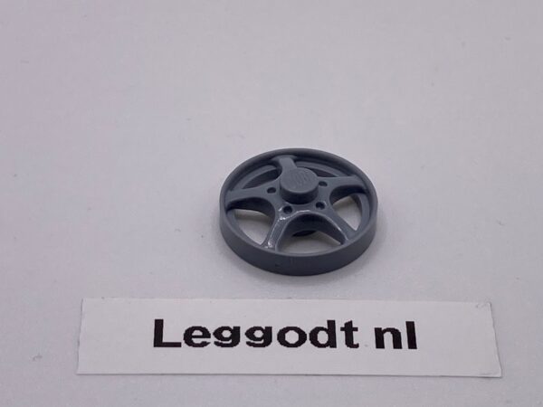 COBI: Wheel [#003] W3,5mm H20,0mm with 5 Spokes - new grey (nowy szary)