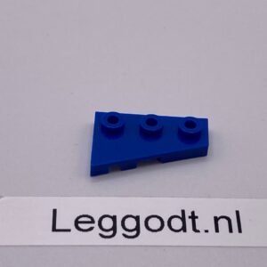 COBI: Wedge Plate 1 x 3 Open Left (Lewy) - blue (niebieski)