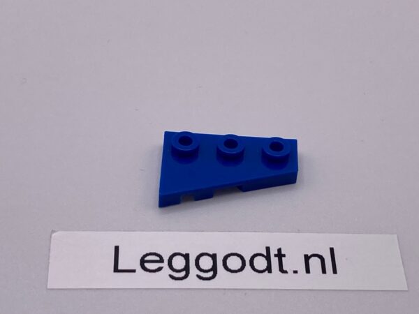 COBI: Wedge Plate 1 x 3 Open Left (Lewy) - blue (niebieski)