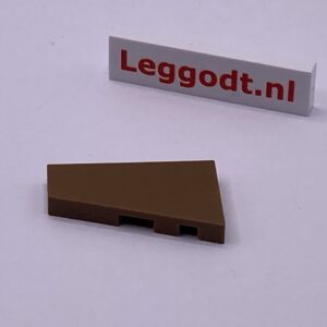 COBI: Wedge Tile 1 x 3 Open Right (Prawy) - brown (brazowy)