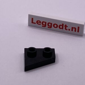 COBI: Wedge Plate 2 x 2 Closed Left (Lewy) - black (czarny)
