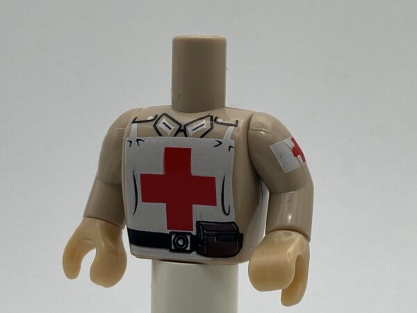 COBI: Figure, Torso #018 with Arms and Hands - beige (bezowy)