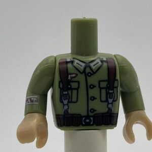 COBI: Figure, Torso #026 with Arms and Hands - light green military (jasnozielony wojskowy/militarny)