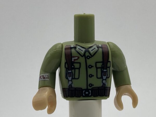 COBI: Figure, Torso #026 with Arms and Hands - light green military (jasnozielony wojskowy/militarny)