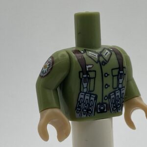 COBI: Figure, Torso #027 with Arms and Hands - light green military (jasnozielony wojskowy/militarny)