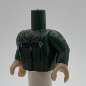 COBI: Figure, Torso #029 with Arms and Hands - dark green military (ciemnozielony wojskowy/militarny)