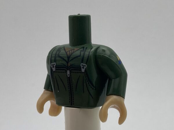 COBI: Figure, Torso #029 with Arms and Hands - dark green military (ciemnozielony wojskowy/militarny)