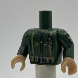 COBI: Figure, Torso #030 with Arms and Hands - dark green military (ciemnozielony wojskowy/militarny)