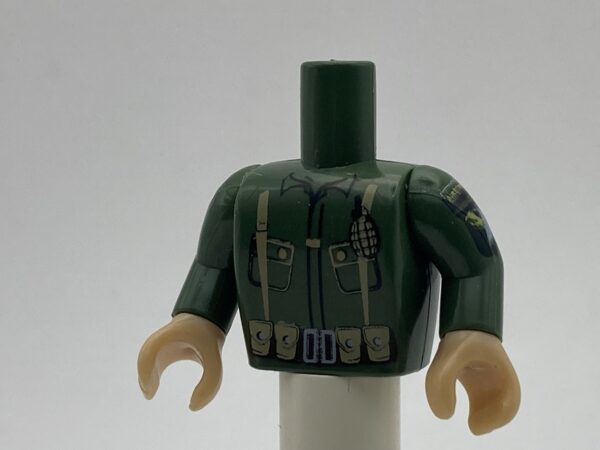 COBI: Figure, Torso #030 with Arms and Hands - dark green military (ciemnozielony wojskowy/militarny)