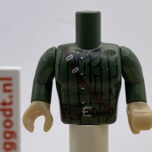 COBI: Figure, Torso #037 (Taller) with Arms and Hands - dark green military (ciemnozielony wojskowy/militarny)