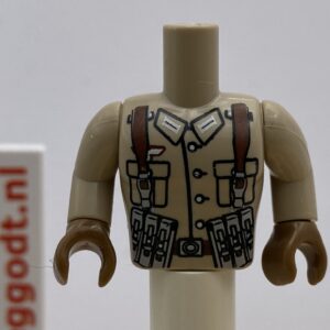 COBI: Figure, Torso #044 (Taller) with Arms and Hands - beige (bezowy)