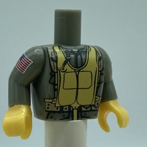 COBI: Figure, Torso #057 with Arms and Hands - light green military (jasnozielony wojskowy/militarny)
