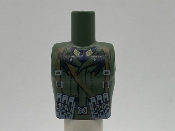 COBI: Figure, Torso #111 (Taller) - dark green military (ciemnozielony wojskowy/militarny)