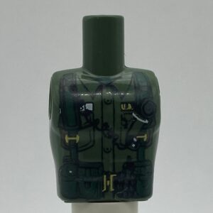 COBI: Figure, Torso #113 (Taller) - dark green military (ciemnozielony wojskowy/militarny)
