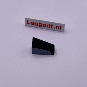 COBI: Pad printed Slope Plane 3P 2 x 1 with Grey Pattern Right (Prawy) - black (czarny)