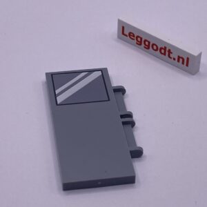 COBI: Pad printed Door 2 x 6 Left (Lewy) - new grey (nowy szary)