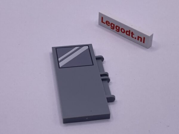 COBI: Pad printed Door 2 x 6 Left (Lewy) - new grey (nowy szary)