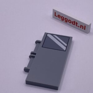 COBI: Pad printed Door 2 x 6 Right (Prawy) - new grey (nowy szary)