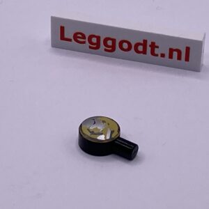 COBI: Pad printed Train Locomotive Headlight - black (czarny)