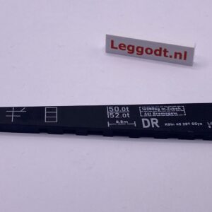 COBI: Pad printed Tile 2 x 10 with White "DR Köln 40 287 SSys..." - black (czarny)