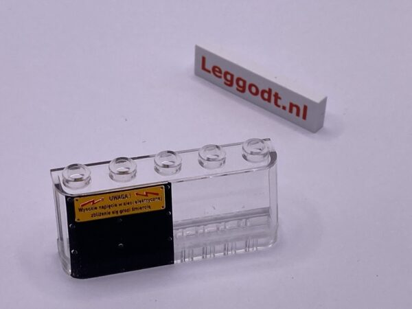 COBI: Pad printed Window 2 x 5 Left (Lewy) - clear (bezbarwny)