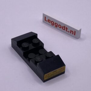 COBI: Pad printed Plate 2 x 5 and 2x Slope Plane 2P 2 x 2 x 2/3 - black (czarny)