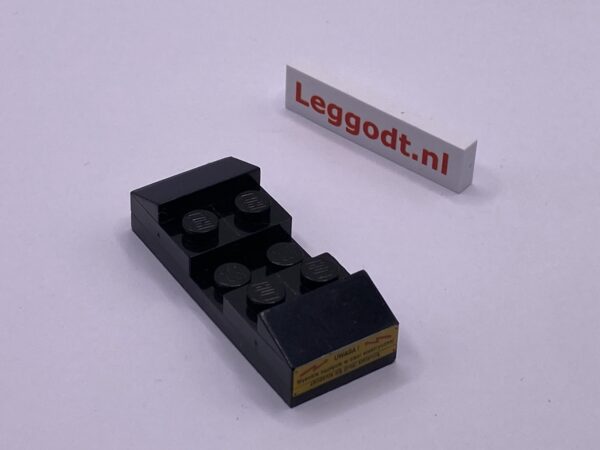 COBI: Pad printed Plate 2 x 5 and 2x Slope Plane 2P 2 x 2 x 2/3 - black (czarny)