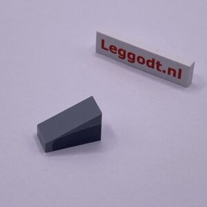 COBI: Pad printed Slope Plane 3P 2 x 1 with Graphite Pattern Left (Lewy) - new grey (nowy szary)