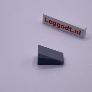COBI: Pad printed Slope Plane 3P 2 x 1 with Graphite Pattern Right (Prawy) - new grey (nowy szary)