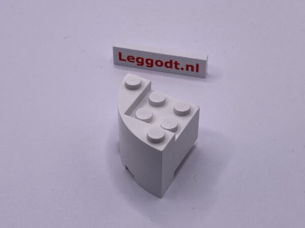 COBI: Brick, Round 3 x 3 x 2 Quarter - white (bialy)