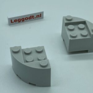 COBI: Brick, Round 3 x 3 x 2 Quarter - light grey (jasno szary)