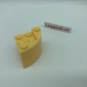 COBI: Brick, Round 3 x 3 x 2 Quarter - bright yellow (jasnozólty)