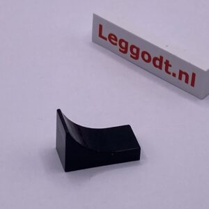 COBI: Brick, Arch 1 x 2 x 1 1/3 Inverse - black (czarny)
