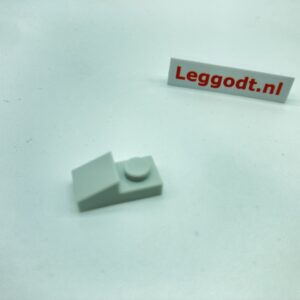 Slope, Plane Modified Pivot 2P 1 x 1 x 2/3 on Plate 2 x 1 - light grey (jasno szary)
