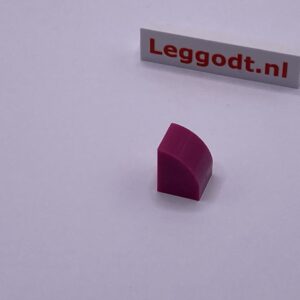 COBI: Slope Curved 3P 1 x 1 - dark pink (ciemny róz)