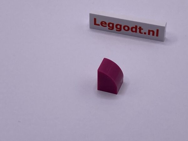 COBI: Slope Curved 3P 1 x 1 - dark pink (ciemny róz)