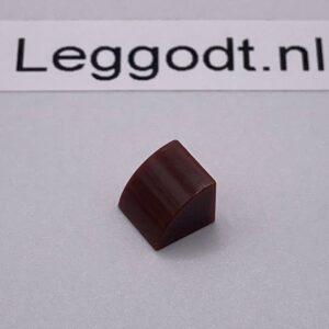 COBI: Slope Curved 2P 1 x 1 x 2/3 - dark brown (ciemny braz)