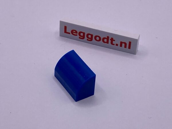 COBI: Slope Curved 3P 1 x 2 - blue (niebieski)