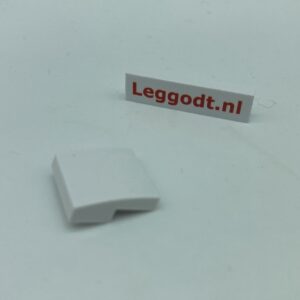 COBI: Slope Curved 2P 2 x 2 x 2/3 version A - white (bialy)