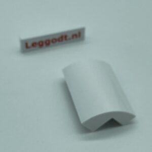 COBI: Slope Curved 5P 2 x 4 x 1 2/3 - white (bialy)