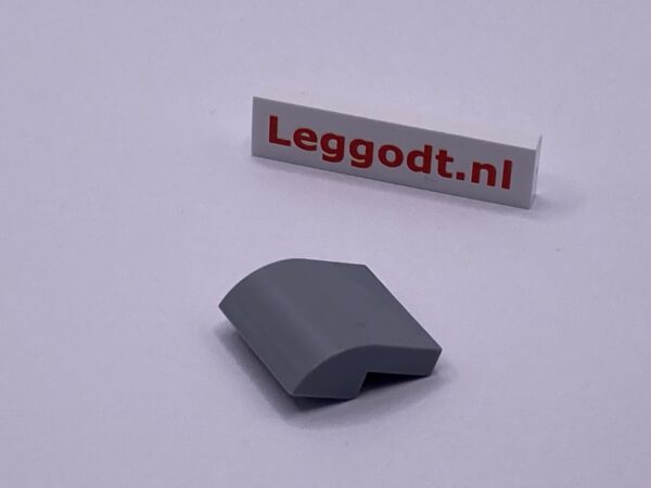 COBI: Slope Curved 2P 2 x 2 x 2/3 version B - new grey (nowy szary)
